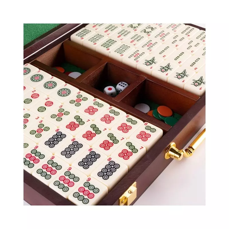 Mahjong Boite bois 