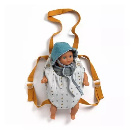 Porte bébé de poupée Blue Gray - Poméa Djeco