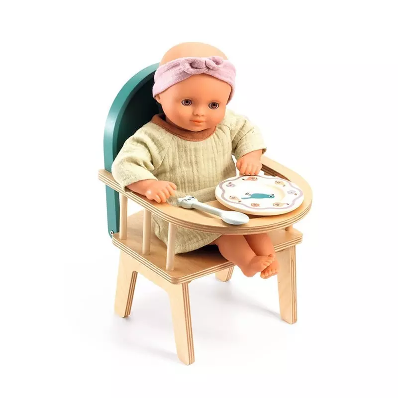 Chaise à barreaux de poupée Poméa Djeco