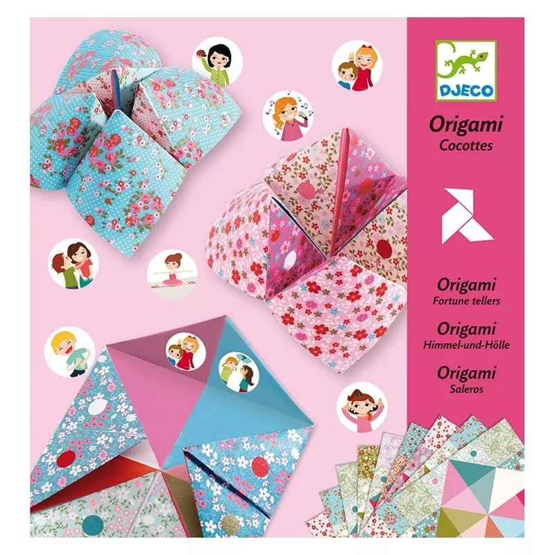 Origami cocotte à gages - fleurs 