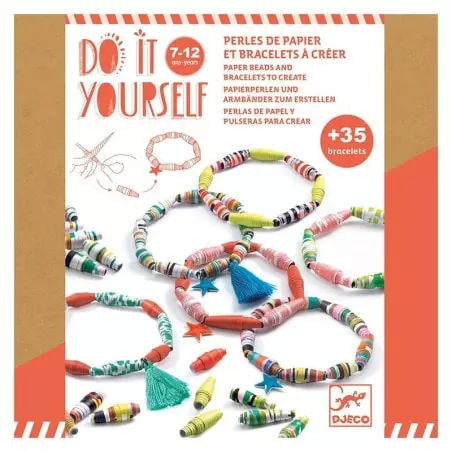 Do it yourself : Perles de papier et bracelets à créer - Pop et acidulés 