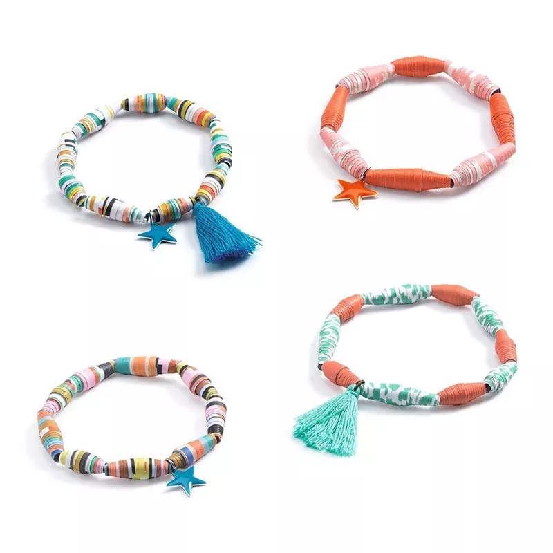 Do it yourself : Perles de papier et bracelets à créer - Pop et acidulés 