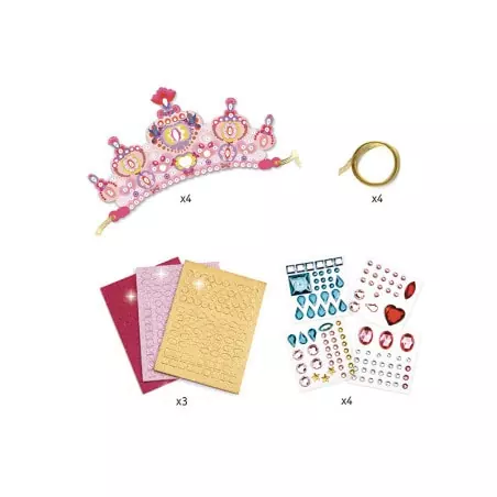 Comme une princesse - 4 Diadèmes à décorer - Do it yourself Djeco