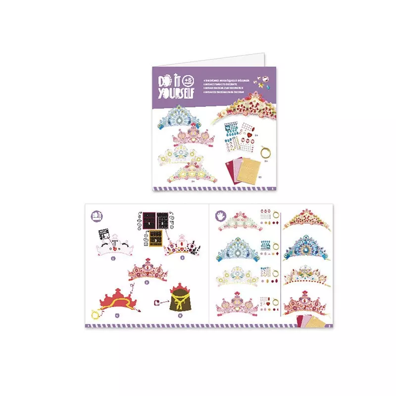 Comme une princesse - 4 Diadèmes à décorer - Do it yourself Djeco