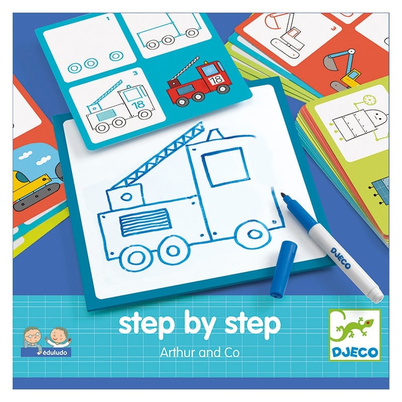 Arthur and co - Apprendre à dessiner Step by Step Djeco