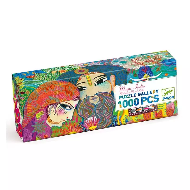 Puzzle Gallery 1000 pièces - Magic India - Djeco