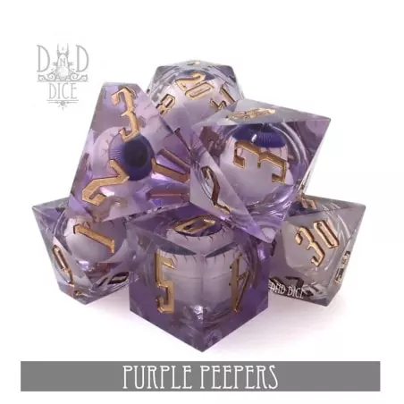 Set de dés : Purple Peepers 