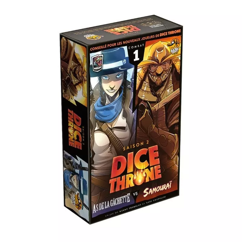 Dice Throne : As de la gâchette vs Samouraï 