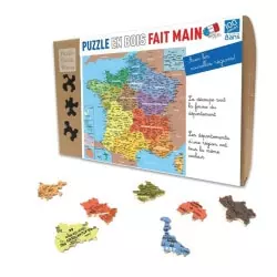 Départements de France -Puzzle bois 100p 