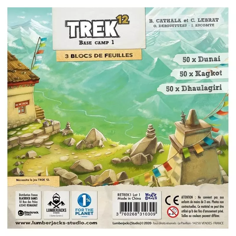 Trek 12 base Camp 1 (bloc de feuilles) 