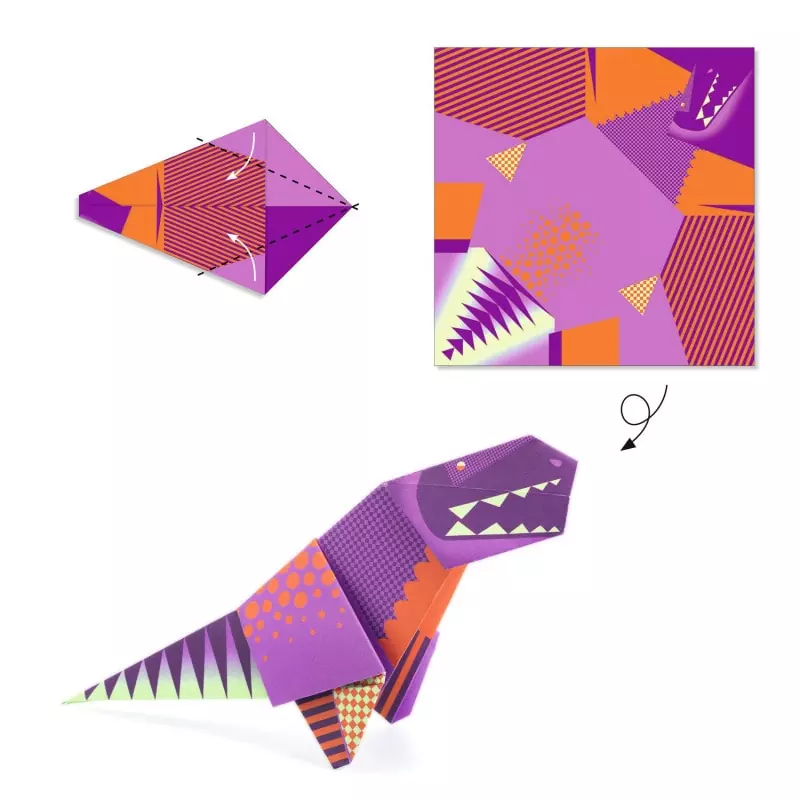 Origami dinosaures Djeco