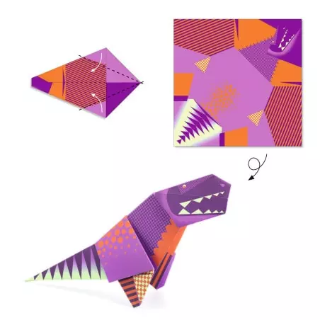 Origami dinosaures Djeco