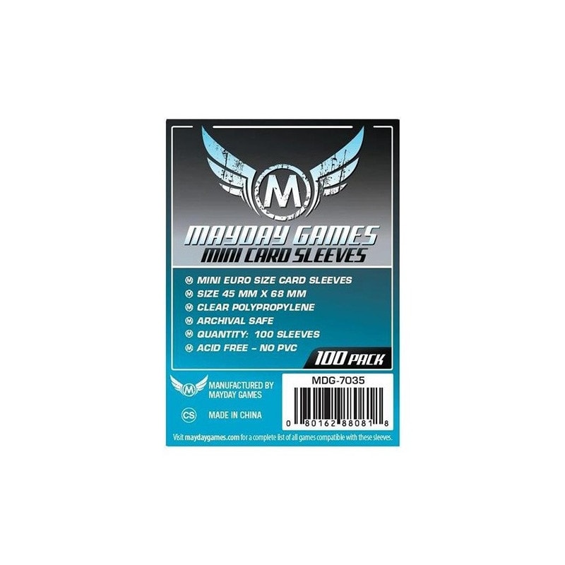 Sleeves Mini Euro - 45x68mm (100) 