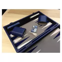 Backgammon Prestige 30cm Bleu 